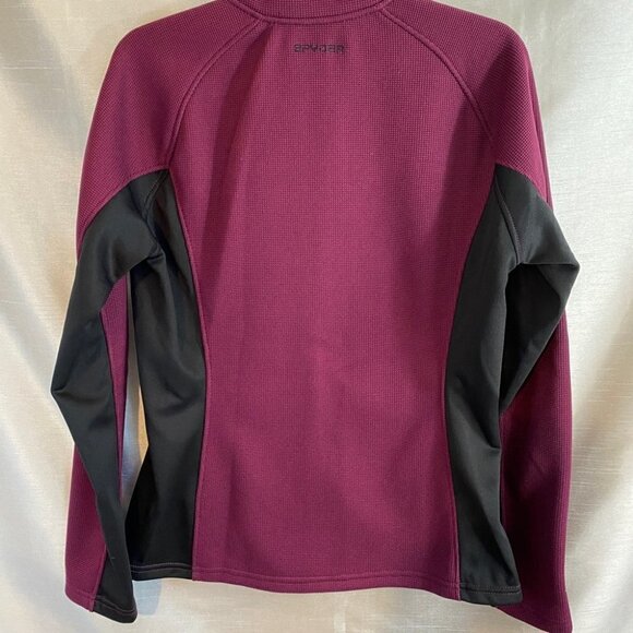 NWOT  Spyder Constant Burgundy Full-Zip Fleece Jacket Ladies L - Picture 10 of 14